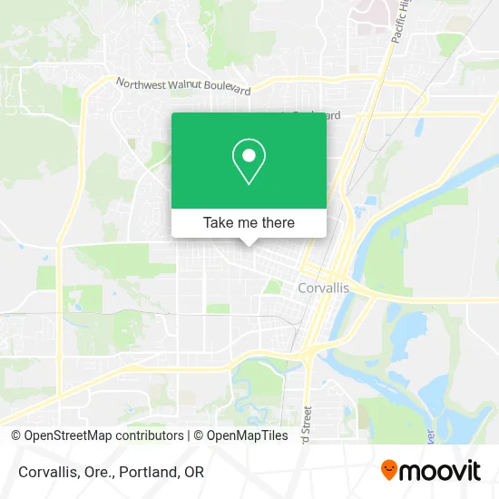 Corvallis, Ore. map