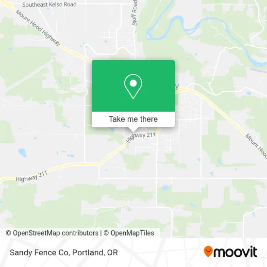 Sandy Fence Co map
