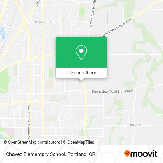Chavez Elementary School map