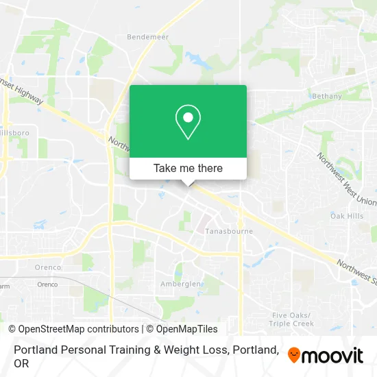 Portland Personal Training & Weight Loss map