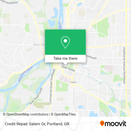 Credit Repair Salem Or map