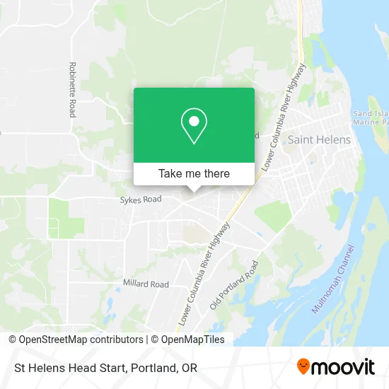 St Helens Head Start map