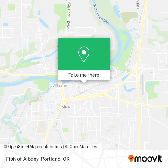 Fish of Albany map