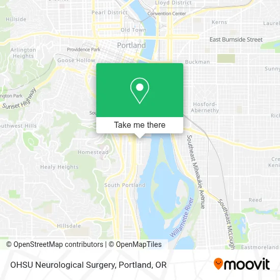 OHSU Neurological Surgery map