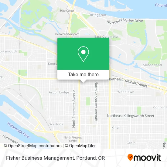 Fisher Business Management map