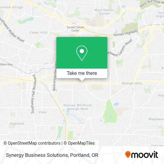Synergy Business Solutions map