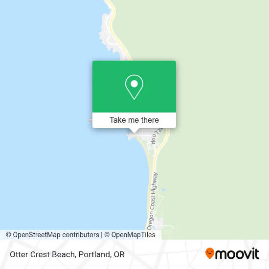 Otter Crest Beach map