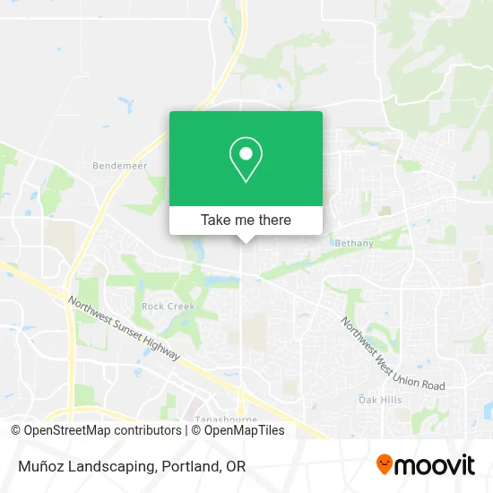 Muñoz Landscaping map