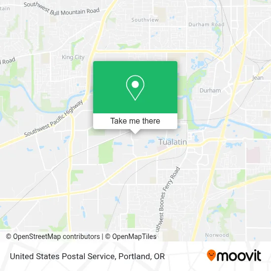 United States Postal Service map