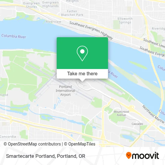 Smartecarte Portland map