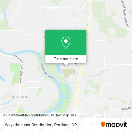 Weyerhaeuser Distribution map
