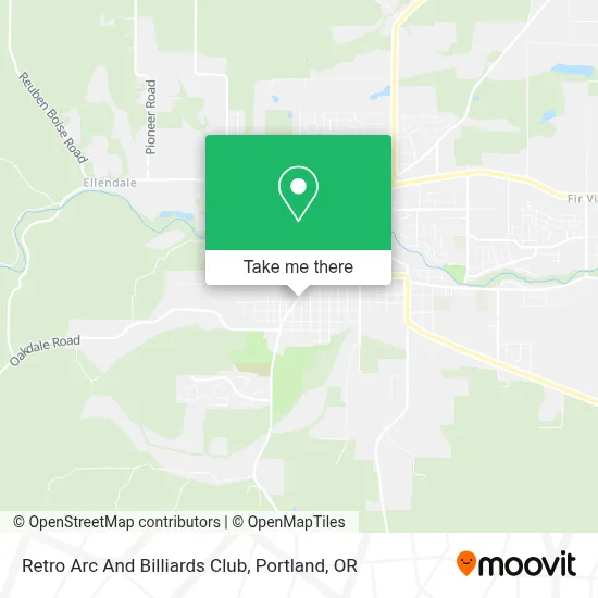 Retro Arc And Billiards Club map