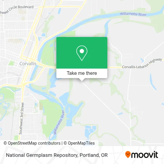 National Germplasm Repository map