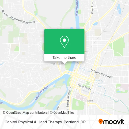 Capitol Physical & Hand Therapy map