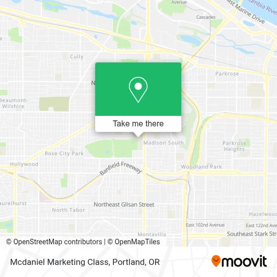 Mcdaniel Marketing Class map