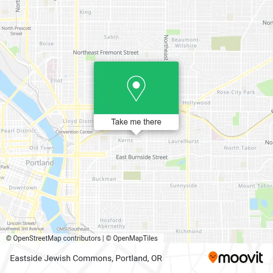 Eastside Jewish Commons map