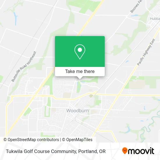 Tukwila Golf Course Community map