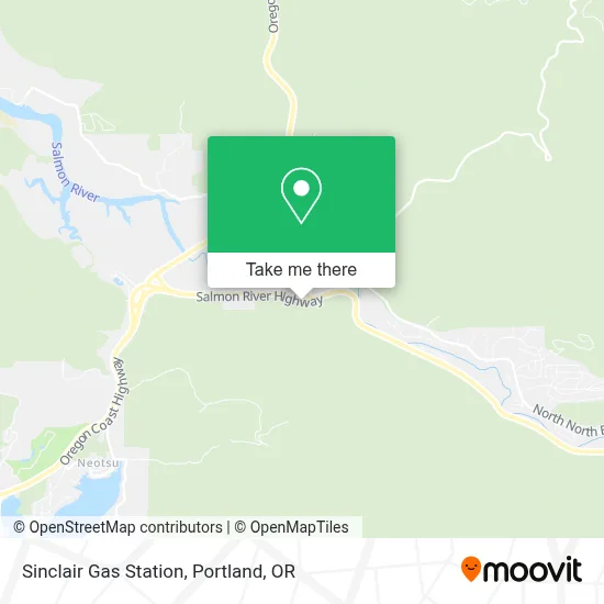 Sinclair Gas Station map