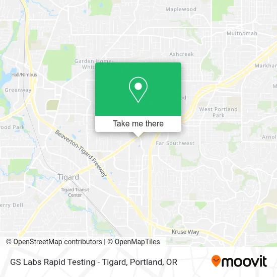 GS Labs Rapid Testing - Tigard map