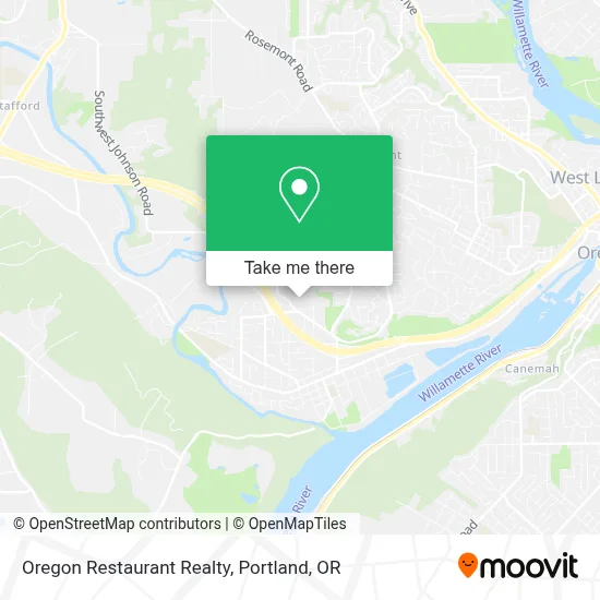 Oregon Restaurant Realty map