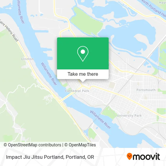 Impact Jiu Jitsu Portland map