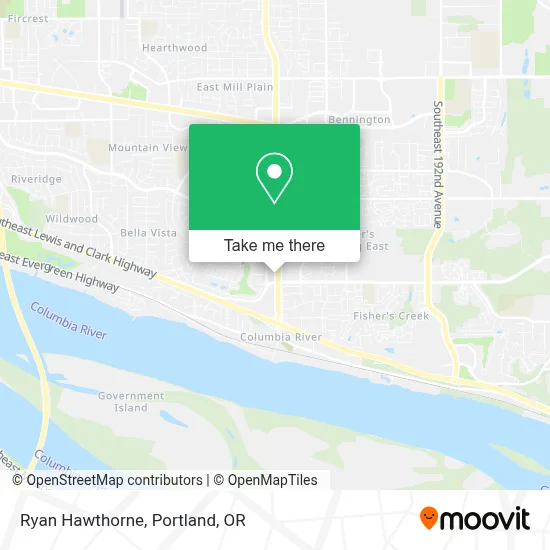 Ryan Hawthorne map