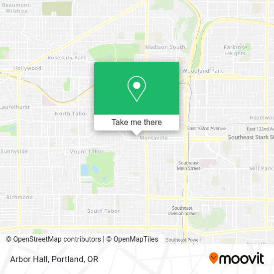 Arbor Hall map