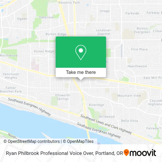 Ryan Philbrook Professional Voice Over map