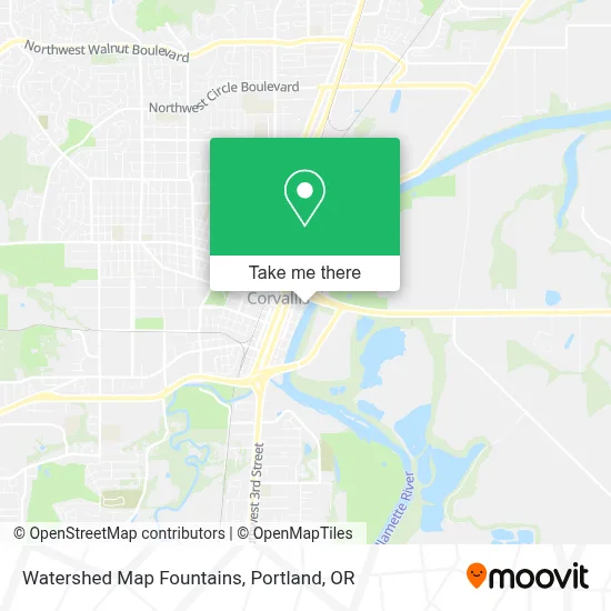 Watershed Map Fountains map