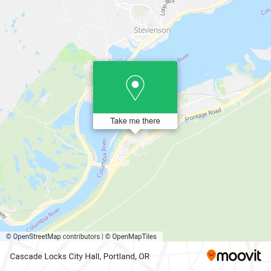 Cascade Locks City Hall map