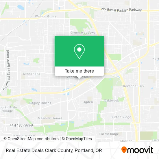 Real Estate Deals Clark County map