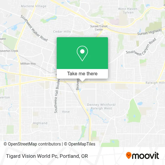Tigard Vision World Pc map