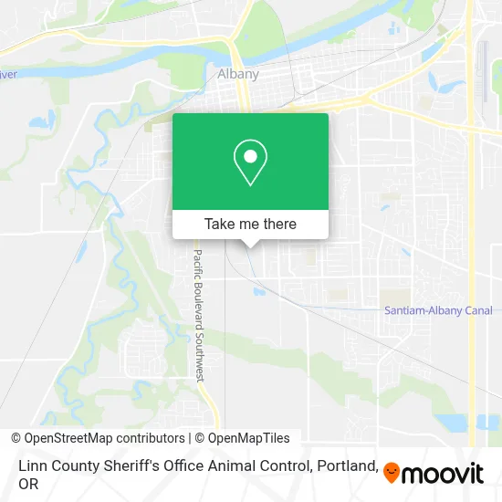 Linn County Sheriff's Office Animal Control map