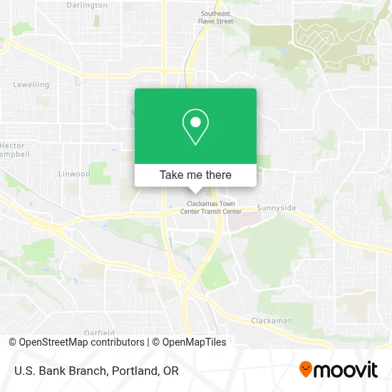 U.S. Bank Branch map