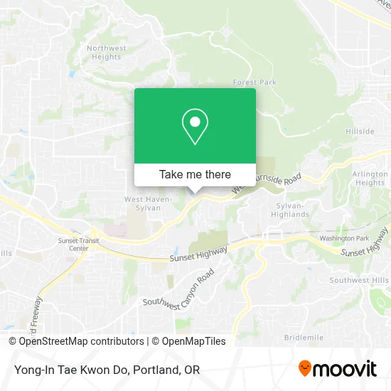 Yong-In Tae Kwon Do map