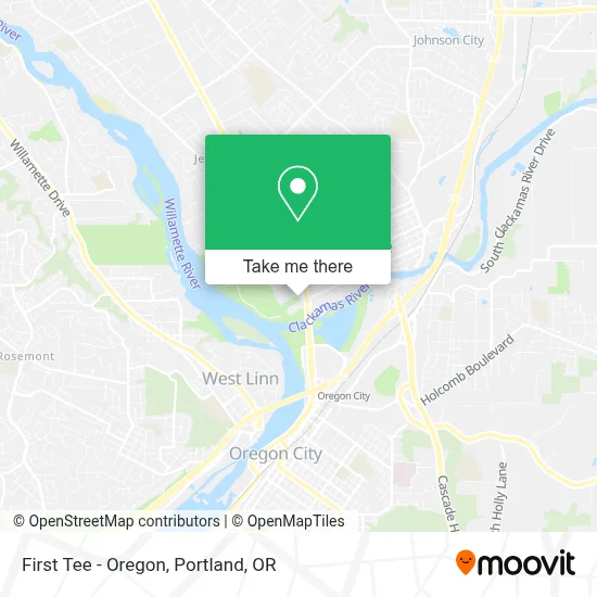 First Tee - Oregon map
