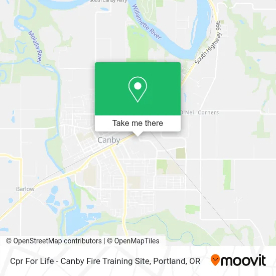 Cpr For Life - Canby Fire Training Site map