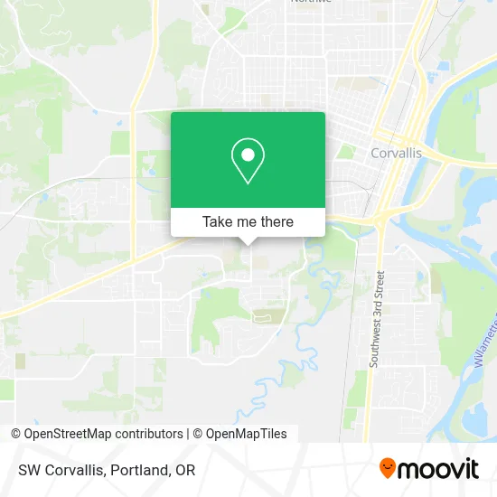 SW Corvallis map