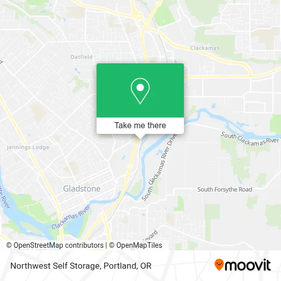 Northwest Self Storage map