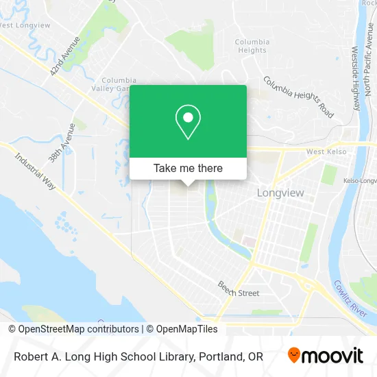 Robert A. Long High School Library map