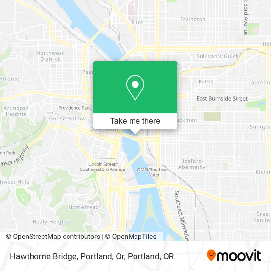 Hawthorne Bridge, Portland, Or map
