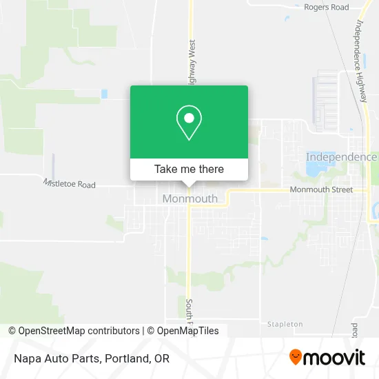 Napa Auto Parts map