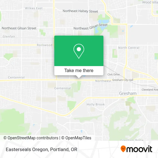 Easterseals Oregon map