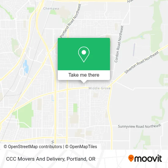 CCC Movers And Delivery map