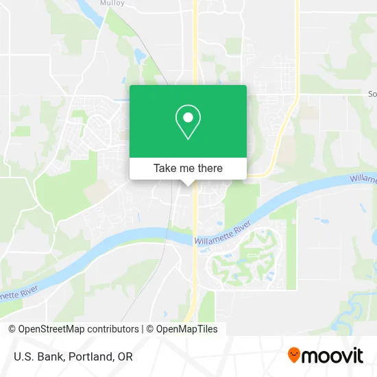 U.S. Bank map