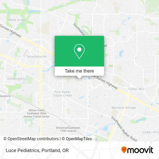 Luce Pediatrics map