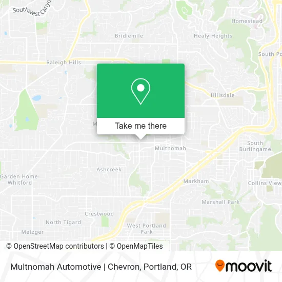 Multnomah Automotive | Chevron map