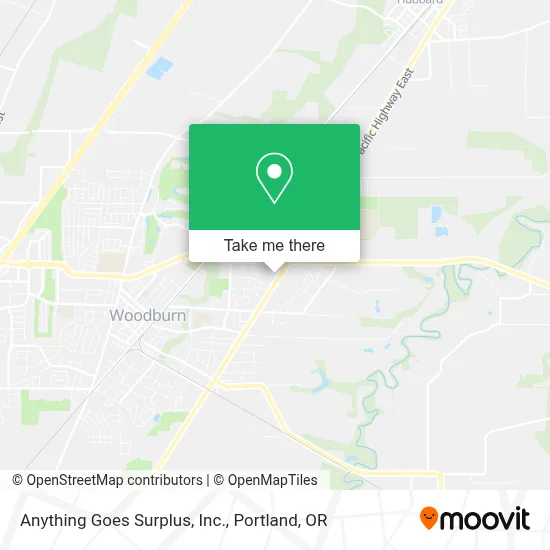 Anything Goes Surplus, Inc. map