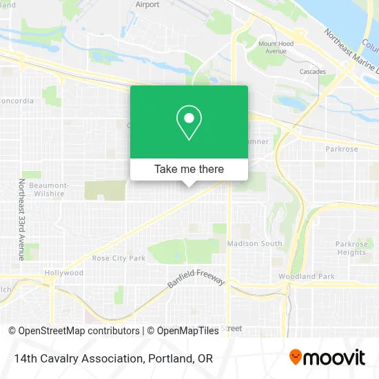 14th Cavalry Association map