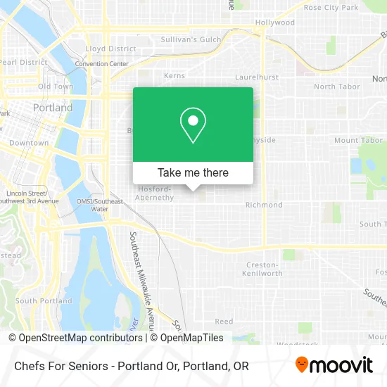 Chefs For Seniors - Portland Or map